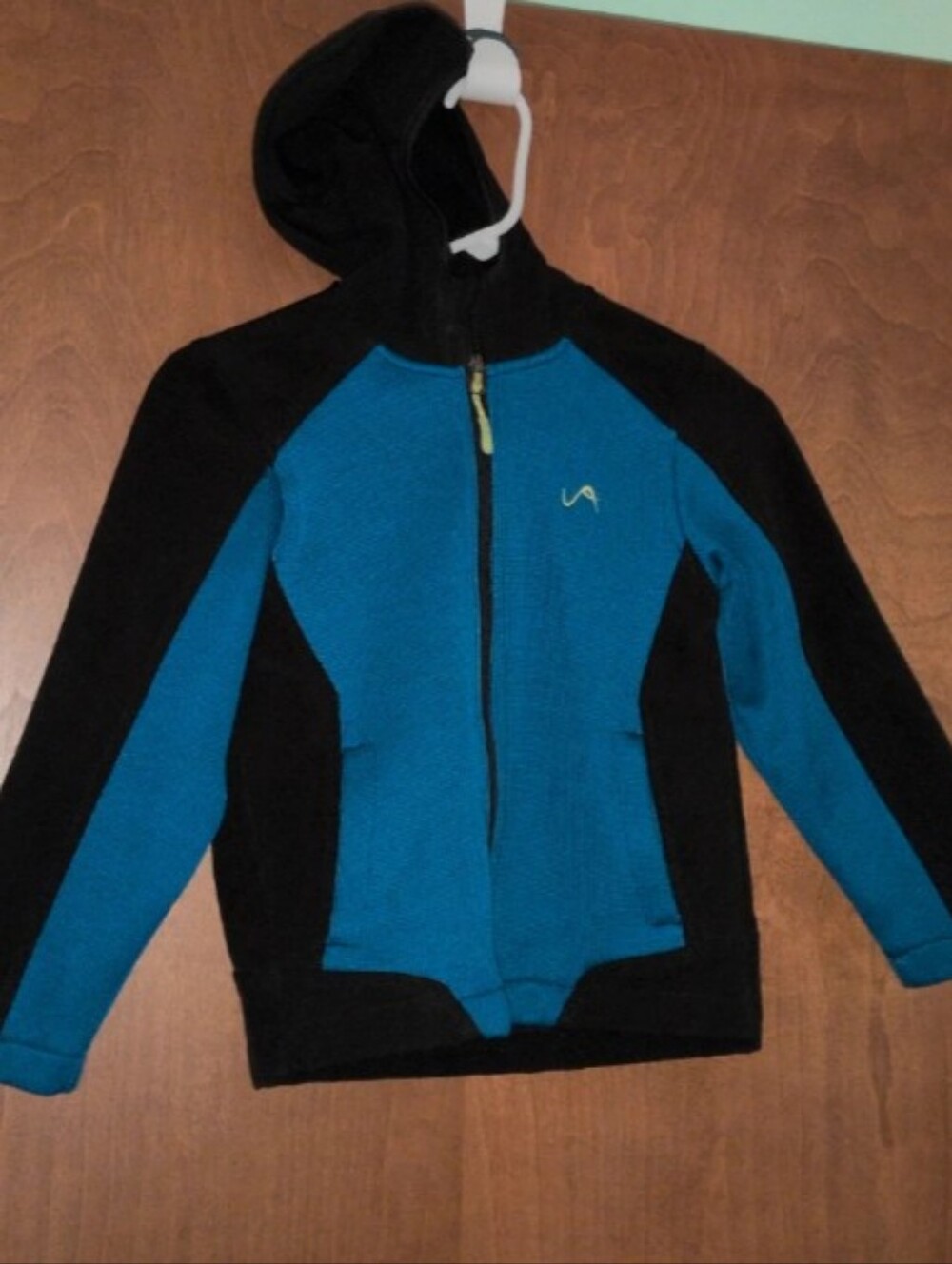 Vertical '9 Boys Blue + Black Hooded Zip Jacket